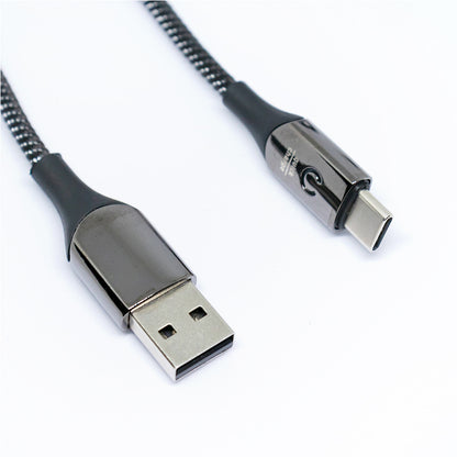 3A-33Wp: 1Meter type-C fast charging Nylon braided cable.