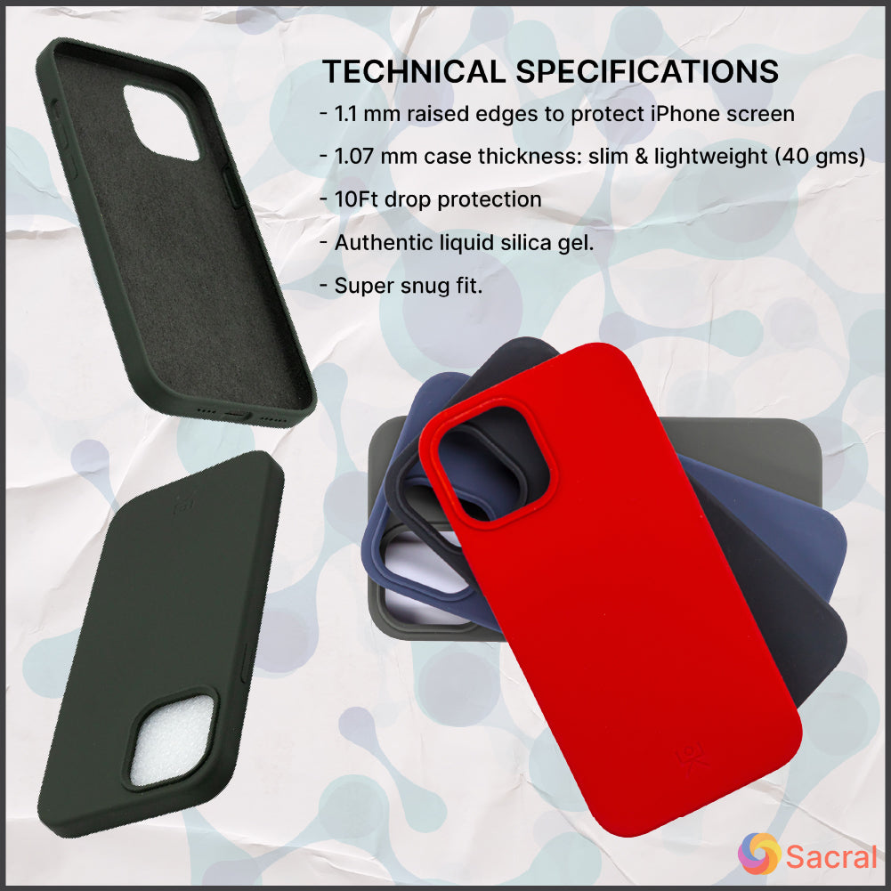 Liquid Silicone Cases: iPhone 12 Series